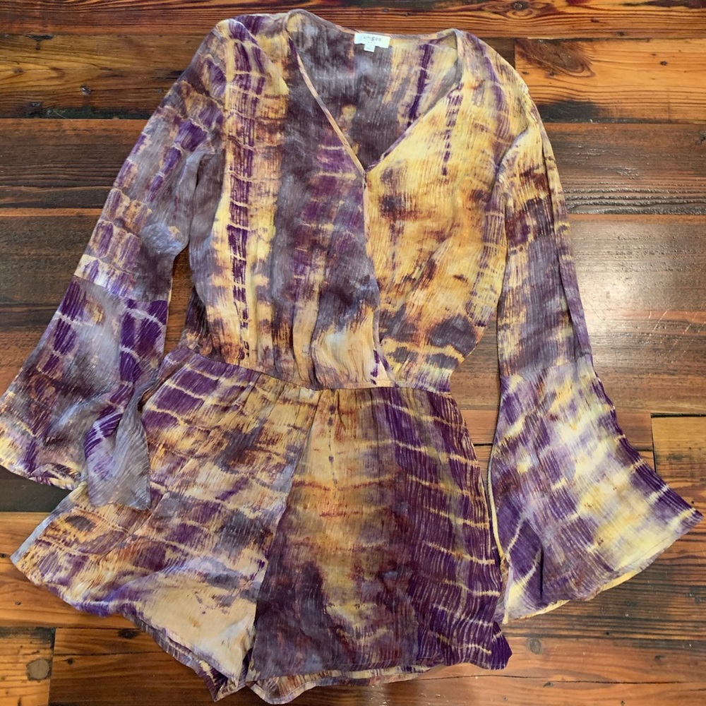 purple and gold romper size medium worn once